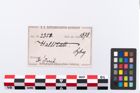 Etikett zu Keramikgefäß (NHMW-PRAE-002358)